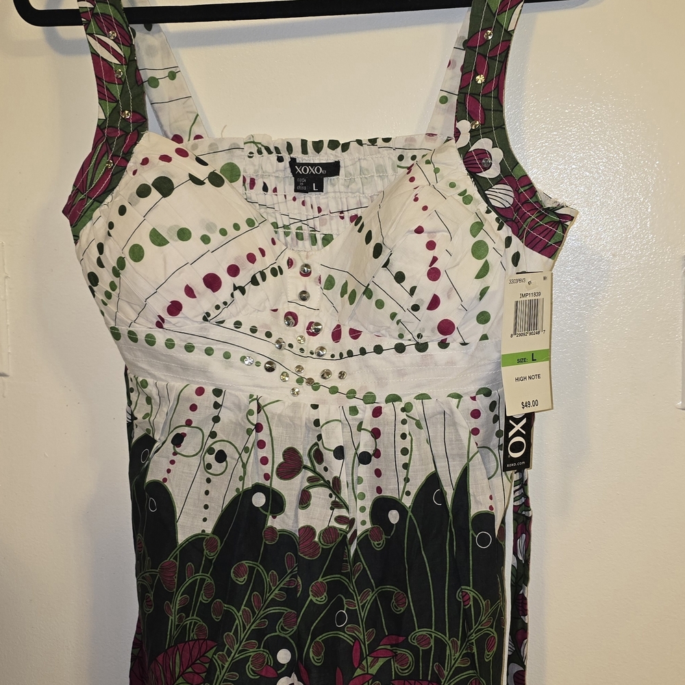 XOXO Floral Blouse with Studded Details